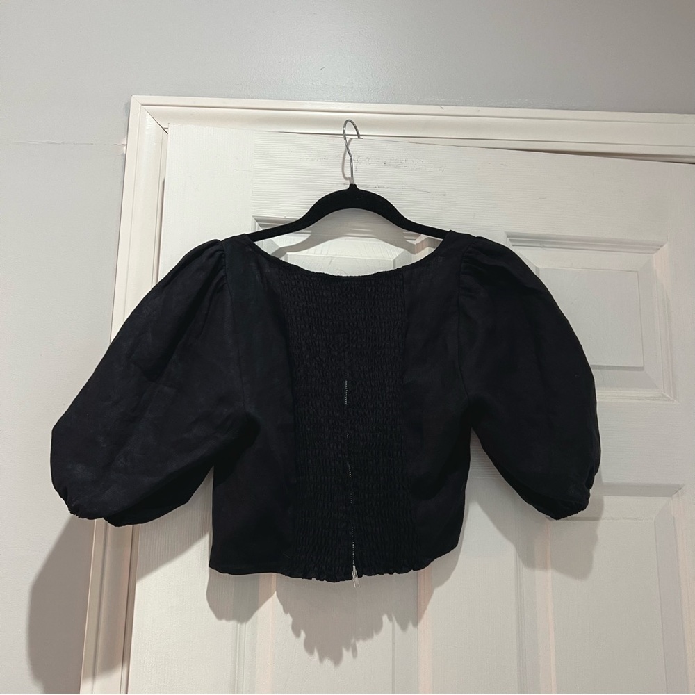 Reformation Yucca Linen Crop Top - Picture 5 of 8